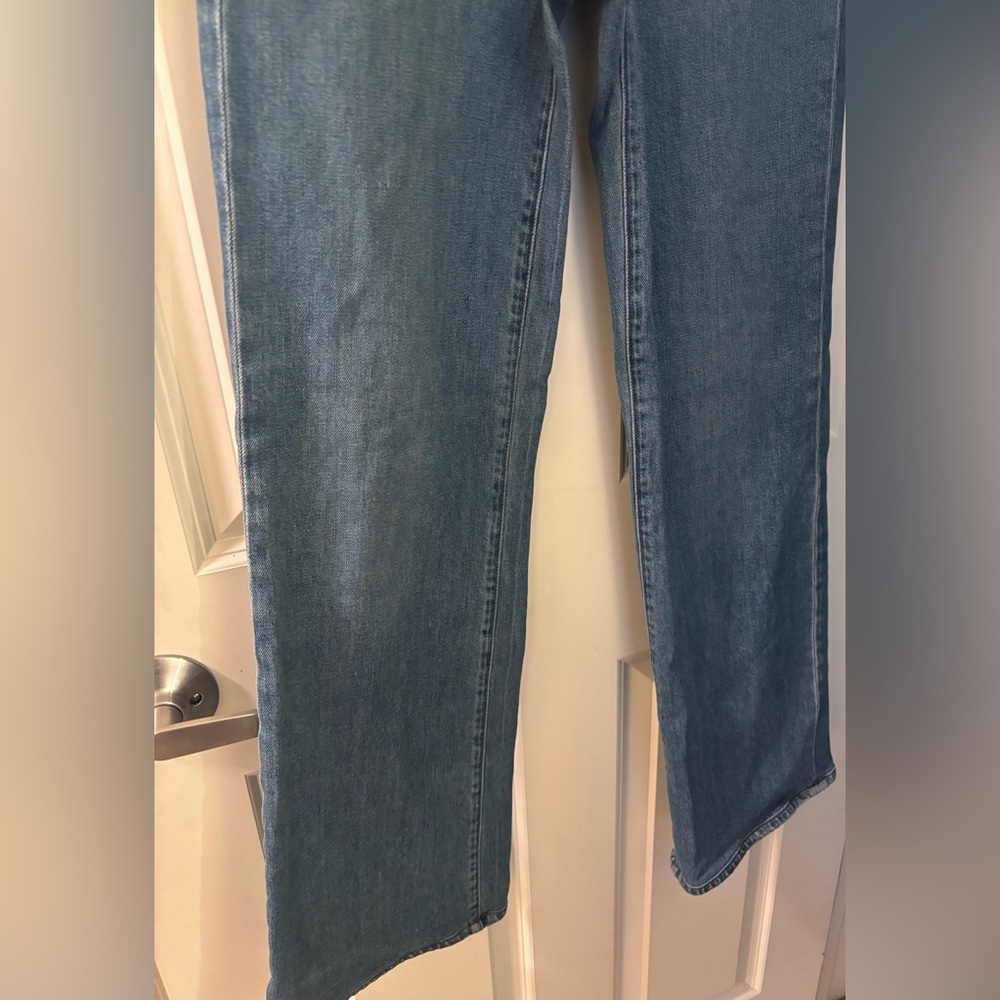 Veronica Beard Crosbie High Rise Wide Leg Jeans, Medium Wash, Size 26 - Picture 3 of 10